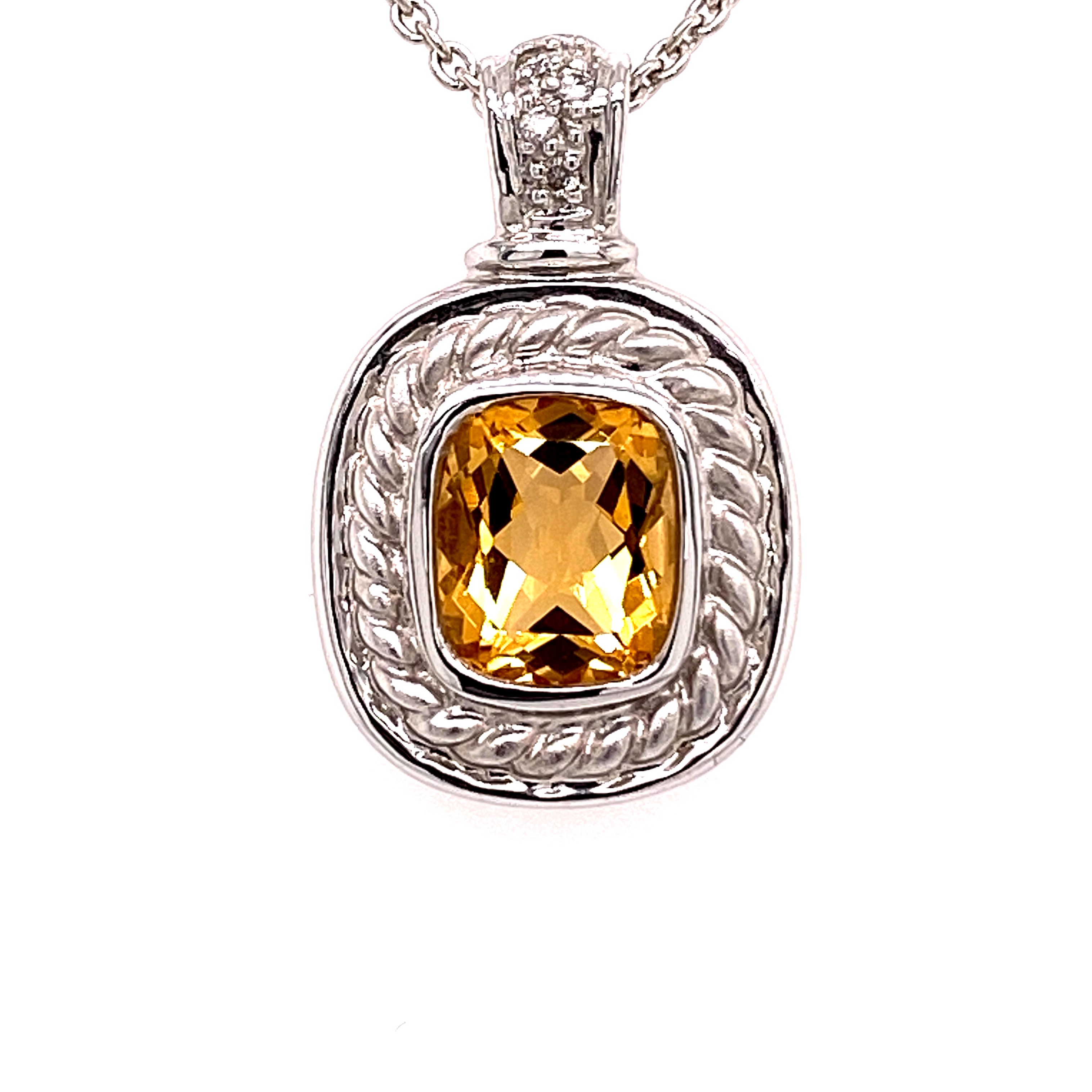 YELLOW CITRINE PENDANT 